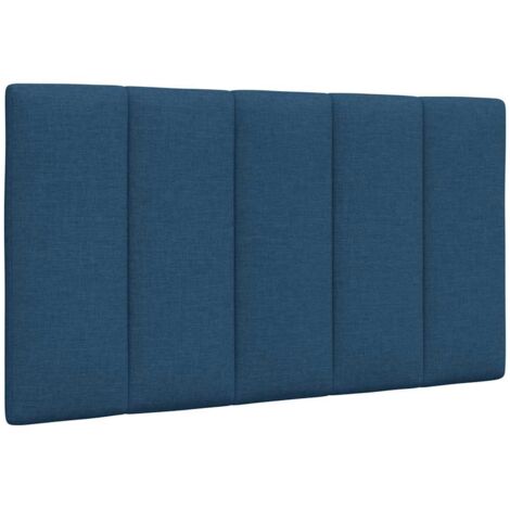 Kopfteil-Kissen "Hanko" Blau 90 cm Stoff vidaXL