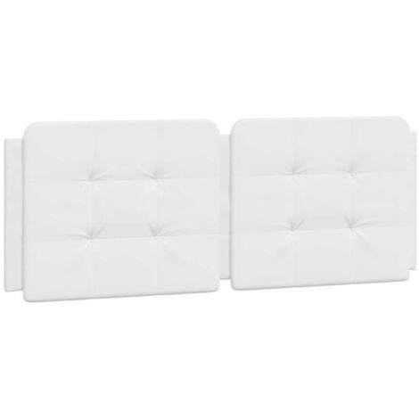 vidaXL Kopfkissen für das Bett Kopfteil weiß 140 cm Kunstleder