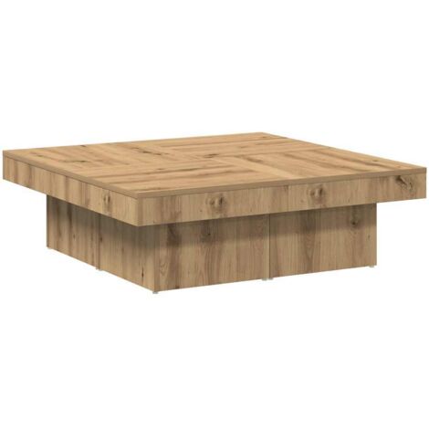 Couchtisch Artisan-Eiche 90x90x28 cm Holzwerkstoff vidaXL