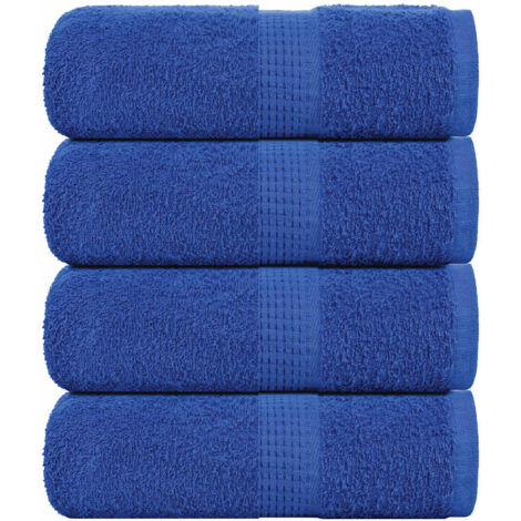 Gästetücher 4 Stk. Blau 30x50 cm 360 g/m² 100% Baumwolle vidaXL