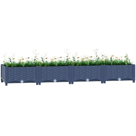 vidaXL Hochbeet 160x40x23 cm Polypropylen