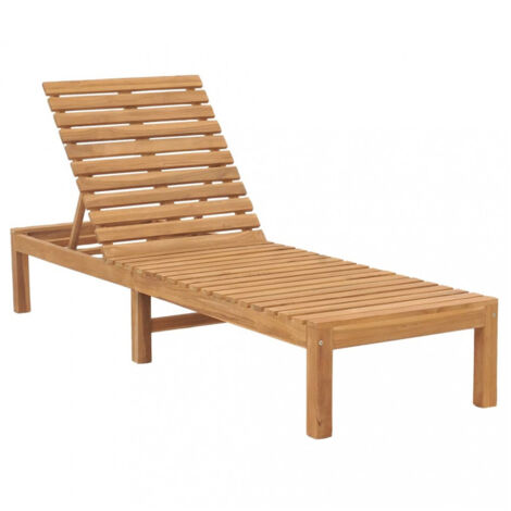 Sonnenliege Massivholz Teak vidaXL (1/5)