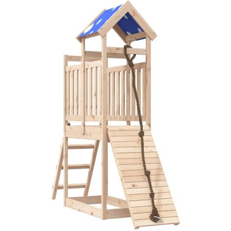 Spielturm Massivholz Kiefer vidaXL