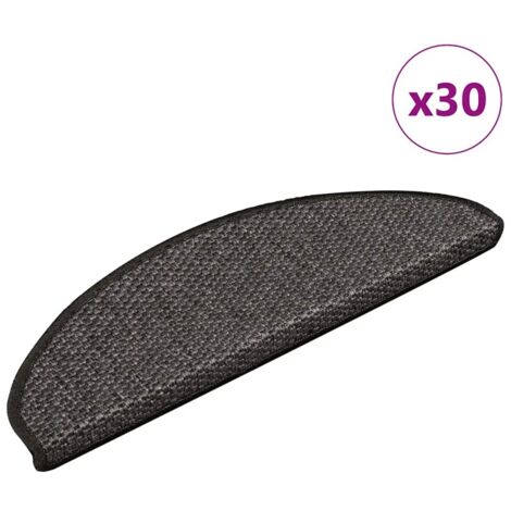 vidaXL Stufenmatten Selbstklebend Sisal-Optik 30Stk. 65x21x4cm
