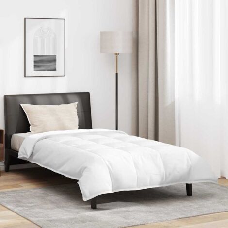 2-in-1 Bettdecke mit Kissen 2 pcs Weiß Daunenfeder vidaXL