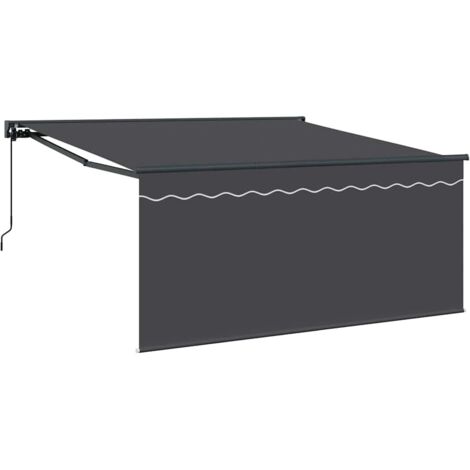 Einziehbare Markise Grau und Anthrazit 350 x 250 cm vidaXL (1/5)
