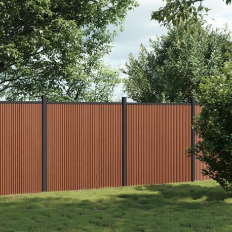 Zaunelement Braun 353x186 cm WPC vidaXL
