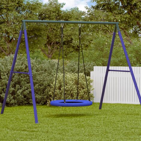 Nestschaukel Blau Ø 100 cm 100 kg Oxford-Stoff vidaXL140255