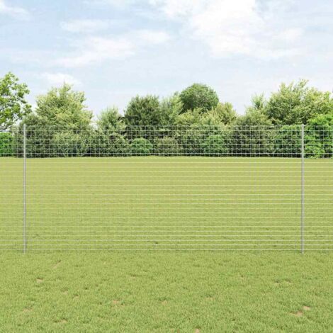 Zaunpfosten 44 Stück U-Kanal Silber 180 cm Stahl vidaXL302456