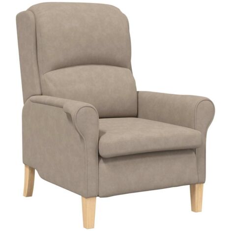 Sessel Taupe 76 x 94 x 102 cm Mikrofaser vidaXL