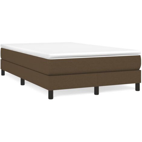 Boxspringbett mit Matratze Dunkelbraun 120x190 cm Stoff vidaXL (1/5)