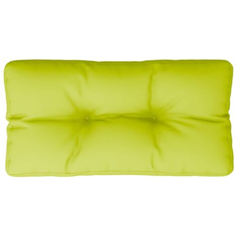 Palettenkissen Knallgrün 80x40x12 cm Stoff vidaXL