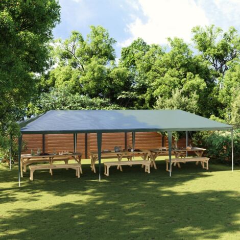 Professionelles Empfangszelt 4x9 m Grün 90 g/m²