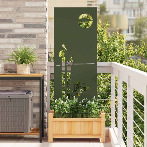 Garten Sichtschutz-Leinwand Olivgrün 50 x 140 cm vidaXL