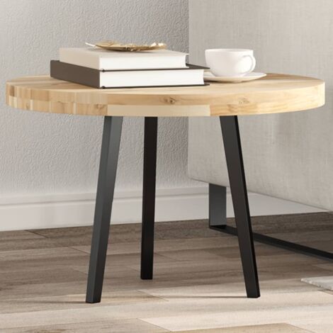 vidaXL Tischplatte Rund Ø60x4 cm Massivholz Akazie
