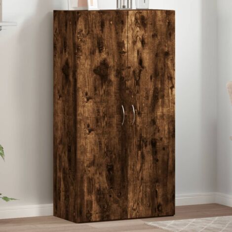 Aktenschrank Räuchereiche 60x32x115 cm Holzwerkstoff vidaXL