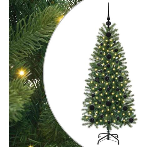Künstlicher Weihnachtsbaum mit 150 LEDs Grün 120 cm PE und PVC vidaXL (1/5)