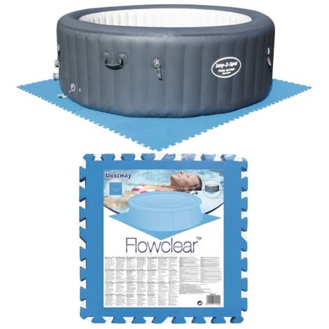 Bestway 58220 Bodenschutzfliesen für oberirdischen Pool Bodenschutz Flowclear