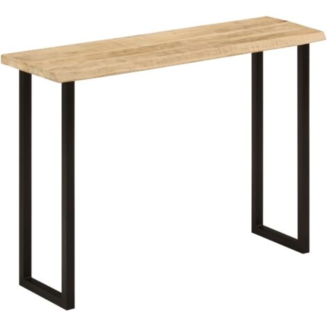Konsolentisch mit Baumkante 105x33x76 cm Massivholz Mango vidaXL