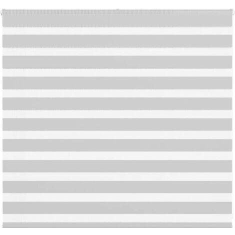 Zebrarollo Hellgrau 160x100 cm Stoffbreite 155,9 cm Polyester vidaXL269013