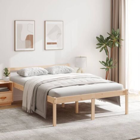 Bett für Senioren 120x200 cm aus massivem Kiefernholz