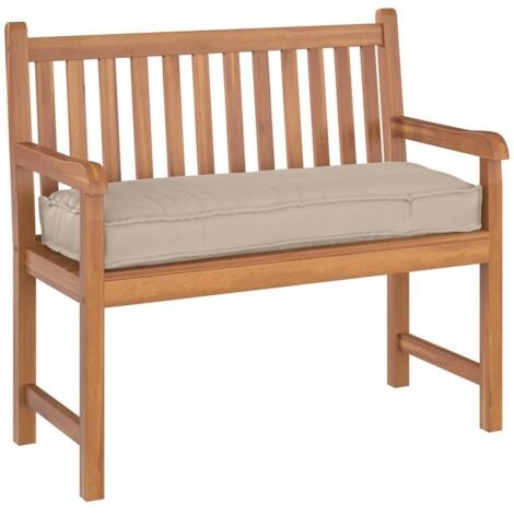 Palettenkissen für Bank Taupe 110 x 40 x 8 cm Oxford Stoff vidaXL