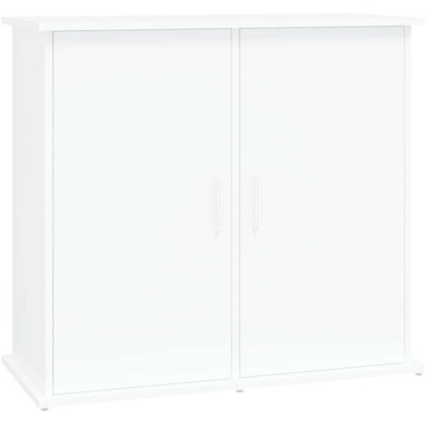 Aquariumständer Weiß 81x36x73 cm aus Spanplatte