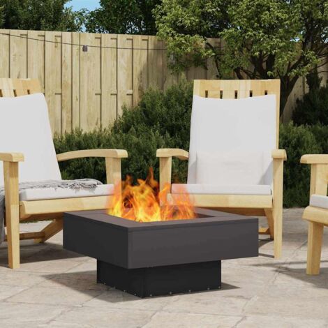Feuerstelle Schwarz 60 x 60 x 30 cm Stahl vidaXL