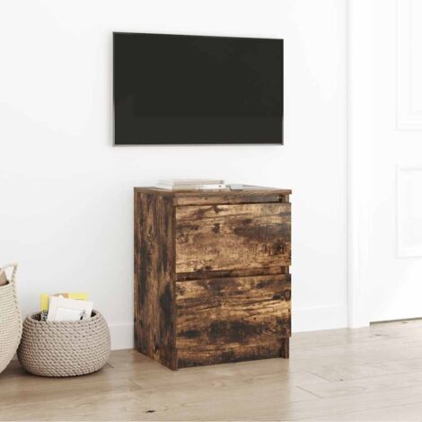 TV-Schrank Räuchereiche 40x35x54 cm Holzwerkstoff vidaXL