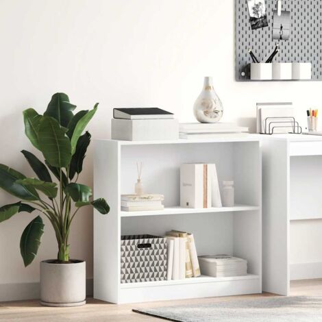 vidaXL Bookshelf White 80x24x75 cm Engineered Wood