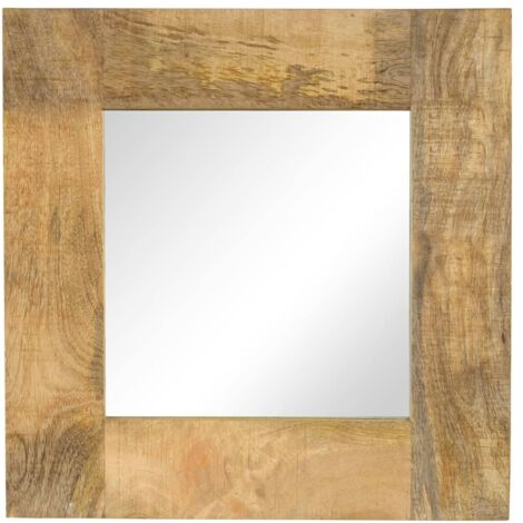 Spiegel Mangoholz Massiv 50 x 50 cm vidaXL