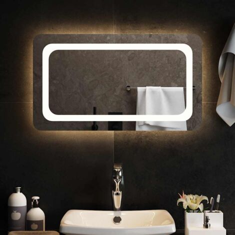 LED-Badspiegel 70x40 cm vidaXL