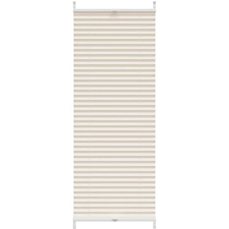 Plissee Faltrollo Rollo Plisseerollo 40x125cm Creme vidaXL
