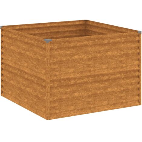 vidaXL Hochbeet 100x100x69 cm Cortenstahl