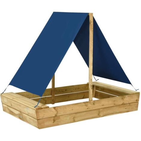 Sandkasten mit Dach 160x100x133 cm Imprägniertes Kiefernholz vidaXL