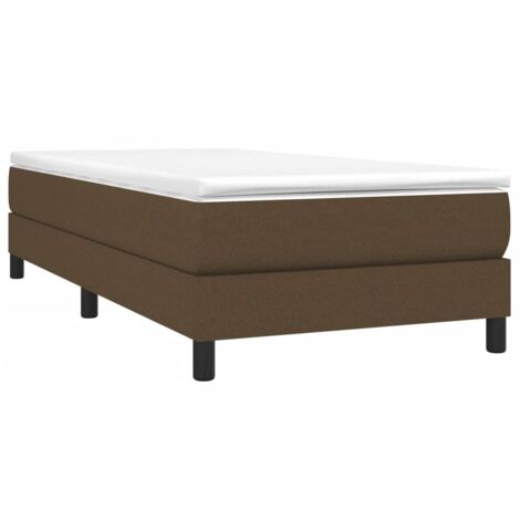 Boxspringbettgestell Dunkelbraun 90x200 cm Stoff vidaXL