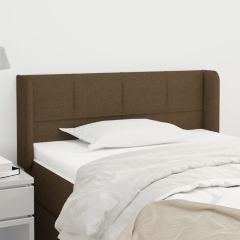 Kopfteil mit Ohren Dunkelbraun 83x16x78/88 cm Stoff vidaXL (1/5)