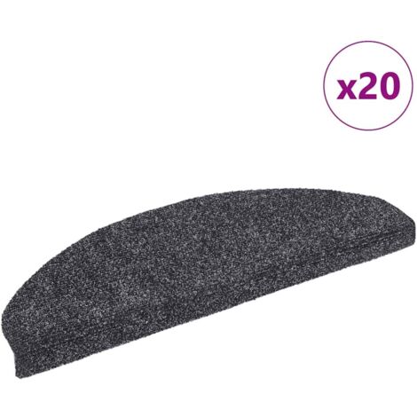 Stufenmatten Selbstklebend 20 Stk. Dunkelgrau 65x21x4 cm vidaXL541483