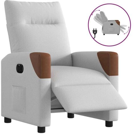 Relaxsessel Elektrisch Wolkengrau Stoff vidaXL982974 (1/5)