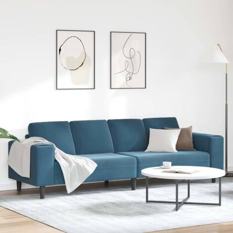 Sofa Set Blau Samt vidaXL