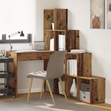 Eckschreibtisch Altholz 101,5 x 149,5 x 149,5 cm Holzwerkstoff vidaXL