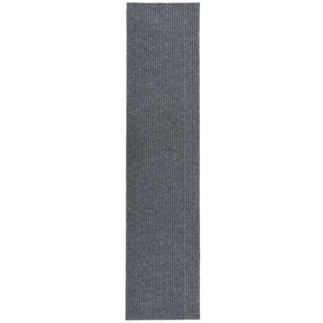 vidaXL Teppich 100x450 cm Grau