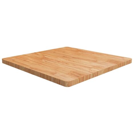 Tischplatte Quadratisch Hellbraun 90x90x4cm Behandelte Eiche vidaXL