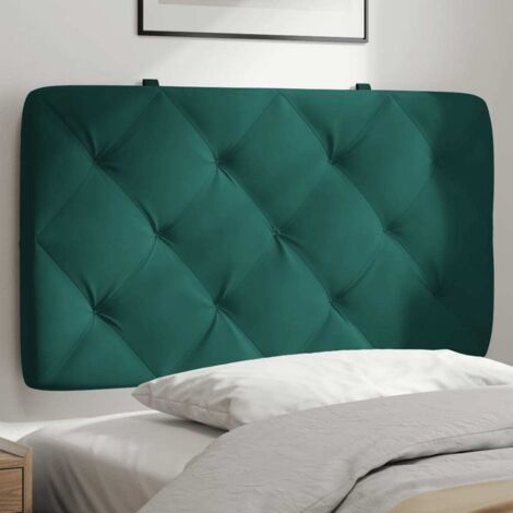 Kopfteil-Kissen Dunkelgrün 80 cm Samt vidaXL548897
