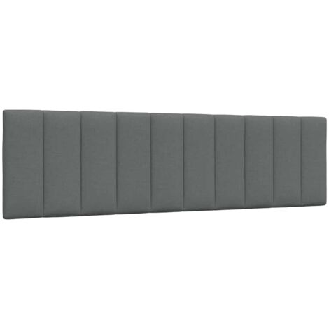 Kopfteil-Kissen Dunkelgrau 180 cm Stoff vidaXL477659