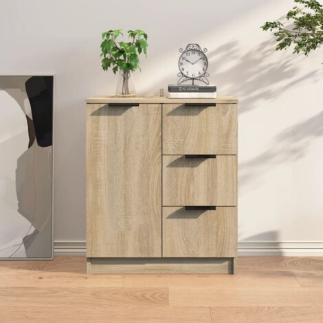 Sideboard Sonoma-Eiche 60x30x70 cm Holzwerkstoff vidaXL