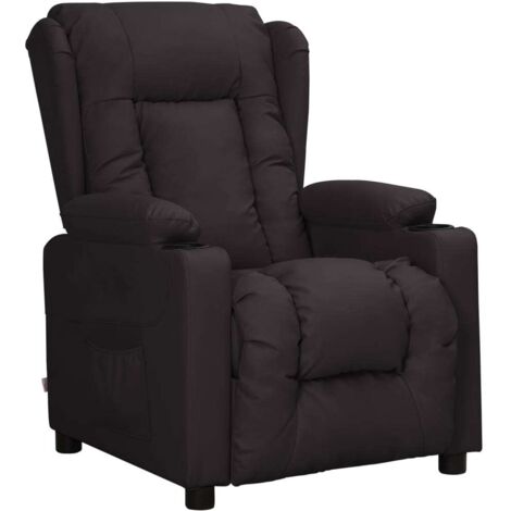 Relaxsessel Schwarz Kunstleder vidaXL