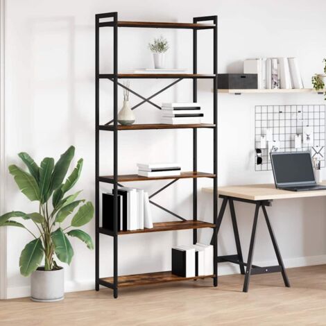 Bücherregal Räuchereiche 80 x 30 x 188 cm Holzwerkstoff vidaXL