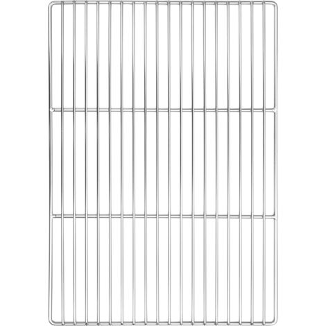 Grillrost Silber 50 x 35 cm Edelstahl vidaXL