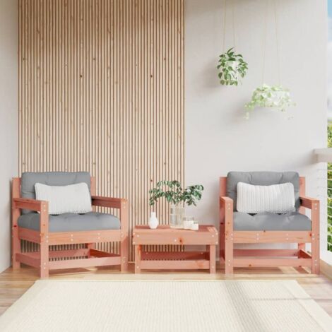 Gartenstühle 2 Stk. Massivholz Douglasie vidaXL
